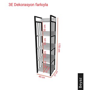 Lena Beyaz Mutfak Dolabi Rafli Mi̇krodalga Dolabi Çok Amaçli Düzenleyi̇ci̇ 170 Cm