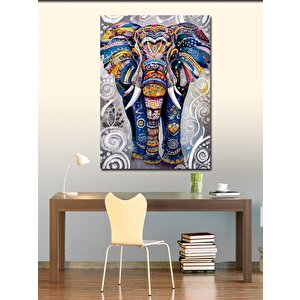 Kanvas Tablo Desenli Fil 70x100 cm