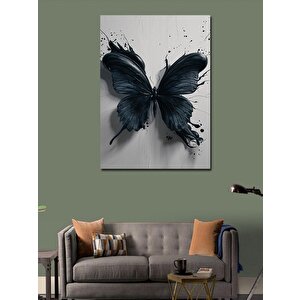 Kanvas Tablo Siyah Kelebek 70x100 cm