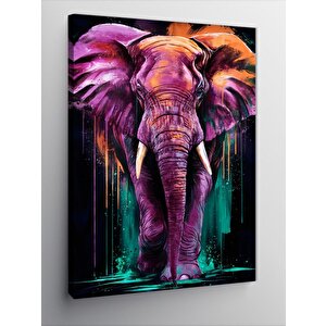 Kanvas Tablo Mor Fil 70x100 cm