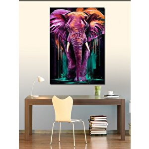 Kanvas Tablo Mor Fil 70x100 cm
