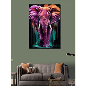 Kanvas Tablo Mor Fil 70x100 cm