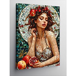 Kanvas Tablo Pembe Kaplumbağa Araba 100x140 cm