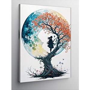 Kanvas Tablo Kırmızı Çiçek 100x140 cm