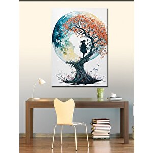 Kanvas Tablo Kırmızı Çiçek 70x100 cm