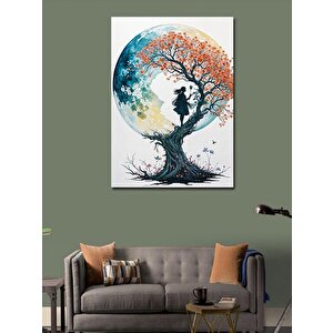 Kanvas Tablo Kırmızı Çiçek 70x100 cm