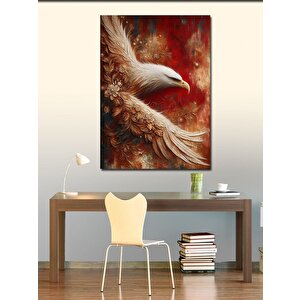 Kanvas Tablo Çiçek Desenli Karga 70x100 cm