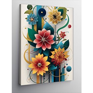 Kanvas Tablo Renkli Çiçekler 70x100 cm