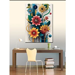 Kanvas Tablo Renkli Çiçekler 100x140 cm