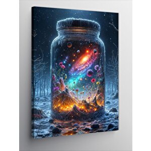 Kanvas Tablo Kavanozdaki Çiçekler 70x100 cm