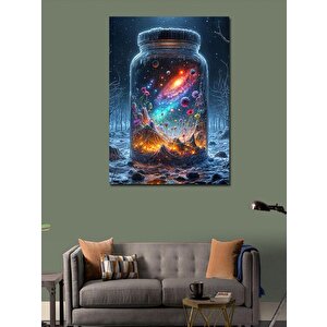 Kanvas Tablo Kavanozdaki Çiçekler 70x100 cm