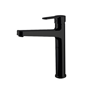 Newarc Domino Siyah Çanak Lavabo,banyo,evye Batarya Set