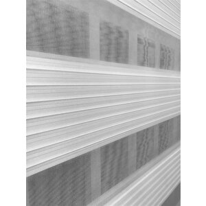 Pliseli Stor Zebra Perde Beyaz Stb480-d 120x260 cm