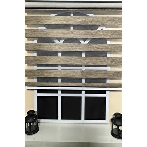 Zebra Stor Sert Plastik Kasalı Kahverengi Perde Stb 400v05-pd 140x200