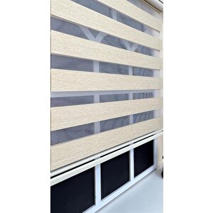 Zebra Stor Perde Sütlü Kahve Stb 400v03-d