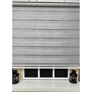 Zebra Stor Sert Plastik Kasalı Gri Perde Stb 400v04-pd