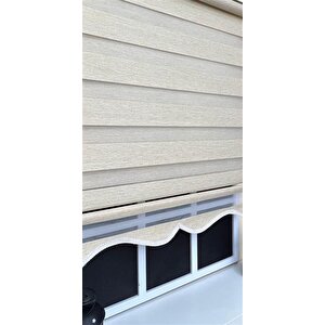 Zebra Stor Perde Sütlü Kahve Alüminyum Kasa Stb-400-v03