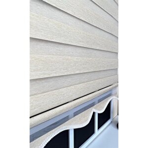 Zebra Stor Perde Sütlü Kahve Alüminyum Kasa Stb-400-v03