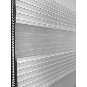 Beyaz Pliseli Zebra Stor Perde Alüminyum Kasalı Al-480