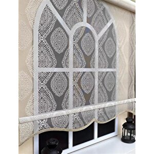 Çift Mekanizmalı Bej Tül Perde Ve Ekru Stor Perde Stb45240-v109 110x200 cm