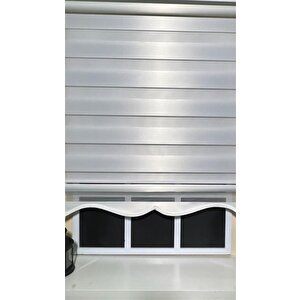 Zebra Stor Perde Beyaz Etek Dilimli Stb-400-v01