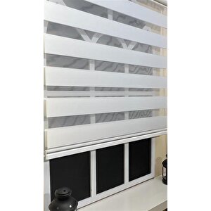 Zebra Stor Sert Plastik Kasalı Beyaz Perde Stb 400v01-pd 140x200