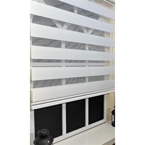 Zebra Stor Sert Plastik Kasalı Beyaz Perde Stb 400v01-pd 100x260 cm