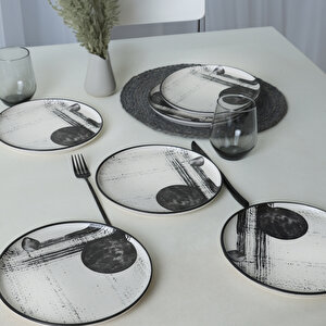 Shadowy Nordic Pasta Tabağı 22 Cm 6 Adet 21783