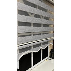 Zebra Stor Perde Gri Alüminyum Kasa Stb-400-v04 130x200 cm
