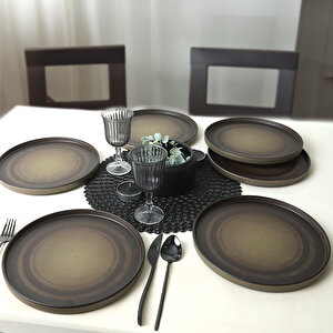 Vintage Stackable Servis Tabağı 27 Cm 6 Adet 21781