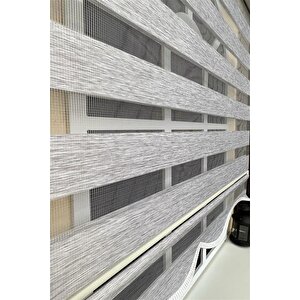 Zebra Stor Perde Gri Alüminyum Kasa Stb-400-v04 90x200 cm