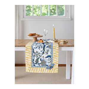 Lüks Premium Günlük Çeyizlik Desenli Runner (45x140) Kumru
