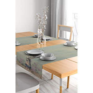 Lüks Premium Günlük Çeyizlik Desenli Runner (45x140) Antik