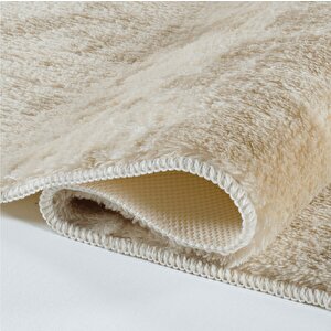 Sadiva Doğal Kaymaz Taban 2'li Banyo Paspası 60x100 - 50x60 Krem