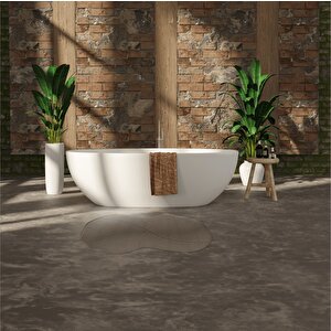 Sebano-shell 3’lü Banyo Halısı 1 Adet 60x100 Cm  + 2 Adet 60x50 Cm Bej