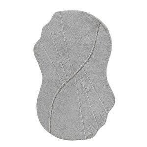Sebano-shell 3’lü Banyo Halısı 1 Adet 60x100 Cm  + 2 Adet 60x50 Cm Gri