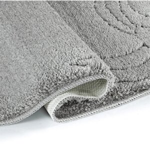 Sebano Zenga Doğal Kaymaz Taban 3’lü Banyo Paspası 60x100 - 50x60 - 50x60