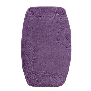 Sebano Zenga Doğal Kaymaz Taban 3’lü Banyo Paspası 60x100 - 50x60 - 50x60 Lila