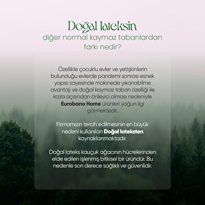 Santa Doğal Kaymaz Taban 2'li Banyo Paspası 60x100 - 50x60