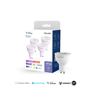 W1 Led Akıllı Ampul Gu10 Beyaz 4 Adet