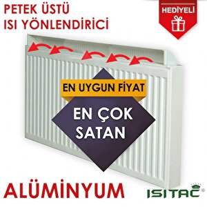 Isıtaç 130 cm Petek Üstü 125cm Alüminyum Isı Yönlendirici (Sipariş Öncesi Görseldeki Gibi Peteğinizi Dıştan-Dışa Ölçünüz)