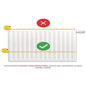 Radyatör Üstü Alüminyum Isı Yönlendirici 40cm 40 cm