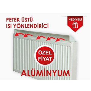 Isıtaç 170 cm Petek Üstü 165cm Alüminyum Isı Yönlendirici (Sipariş Öncesi Görseldeki Gibi Peteğinizi Dıştan-Dışa Ölçünüz)