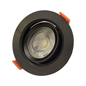 Ack 5w Siyah 3000k Sıvaaltı Yuvarlak Leddownlight Ad01-00501