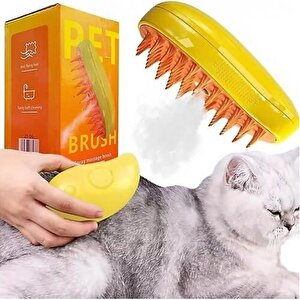 Buharlı Kedi Köpek Tarağı Şarzjlı Tuşlu Evcil Hayvan Fırçası Kedi Köpek Tüy Kıl Toplama Tarağı