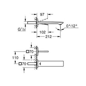 Grohe Allure İki Delikli Lavabo Bataryası
M - Boyut - 19386002