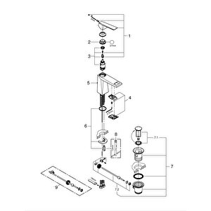 Allure Brilliant Tek Kumandalı Lavabo Bataryası  M-boyut - 24341al0