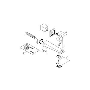 Allure Brilliant İki Delikli Lavabo Bataryası L-boyut - 29403000