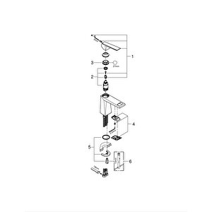 Allure Brilliant Tek Kumandalı Lavabo Bataryası  M-boyut - 24342000