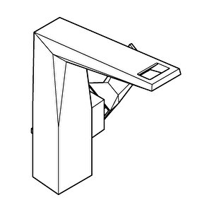 Allure Brilliant Tek Kumandalı Lavabo Bataryası 1/2" L-boyut - 24344000